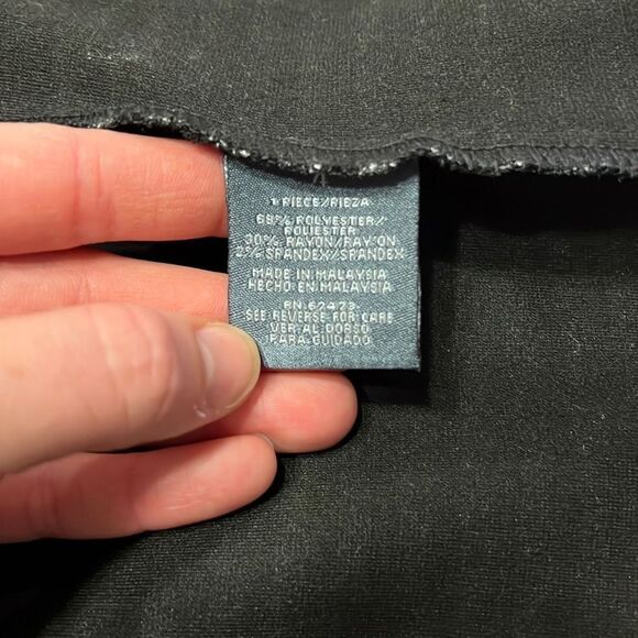 Gabby Skye Grey Black Stripes Half Sleeve Professional Dress 4 - Picture 8 of 9